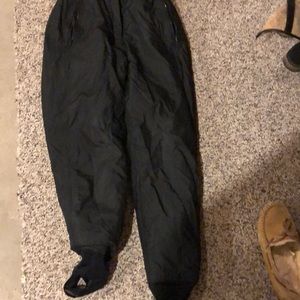 Black snow pants